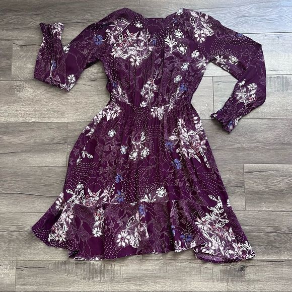 Anthropologie Maeve Monaco Ruffle Sleeve Dress Size Small - Picture 12 of 14